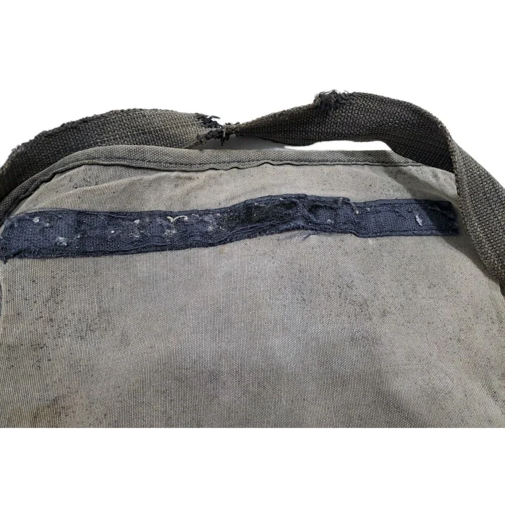 Rothco Canvas Green Brown Messenger Bag Distressed Retro Vintage Army